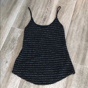 NEVER WORN BLACK & GOLD GLITZY TANK
